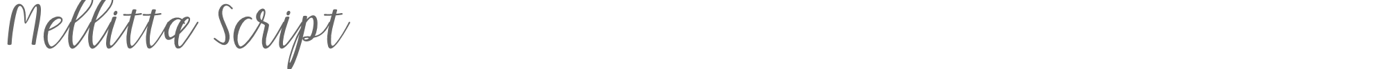 Mellitta Script Mellitta script.ttf font preview